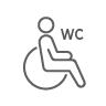 Verejné WC pre osoby na invalidnom vozíku na mieste