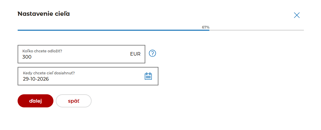 Založenie mSporenia v internet bankingu - krok 4 Založenie mSporenia v internet bankingu - krok 4